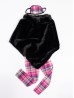 Kids Plush Poncho w/ Faux Fur Neckline (3-7 Years)